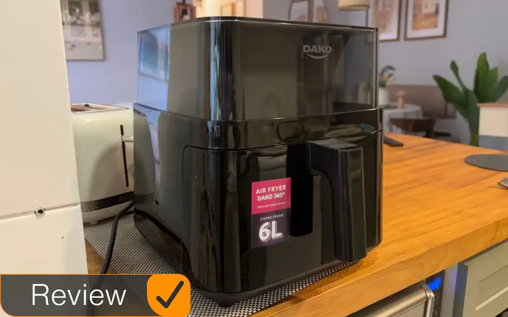 Air Fryer Dako 6L Visor 360°: vale a pena? Review
