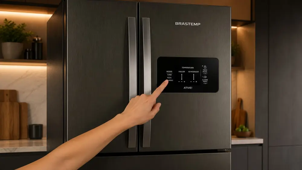 Como destravar o painel da geladeira Brastemp? Veja passo a passo