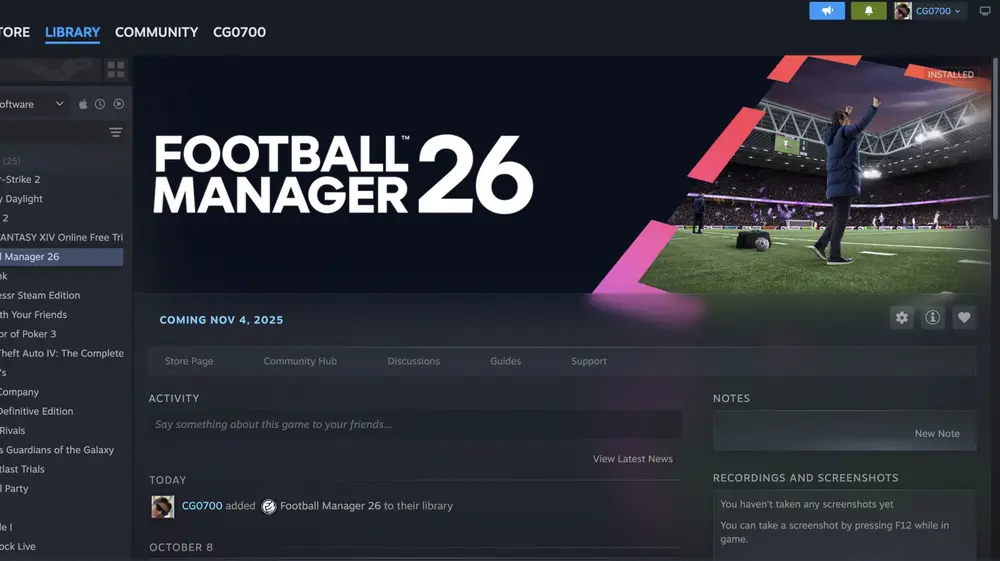 FM 26 na PS Plus: como baixar no Brasil