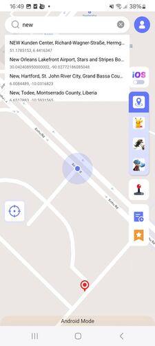 enter location mocpogo for android