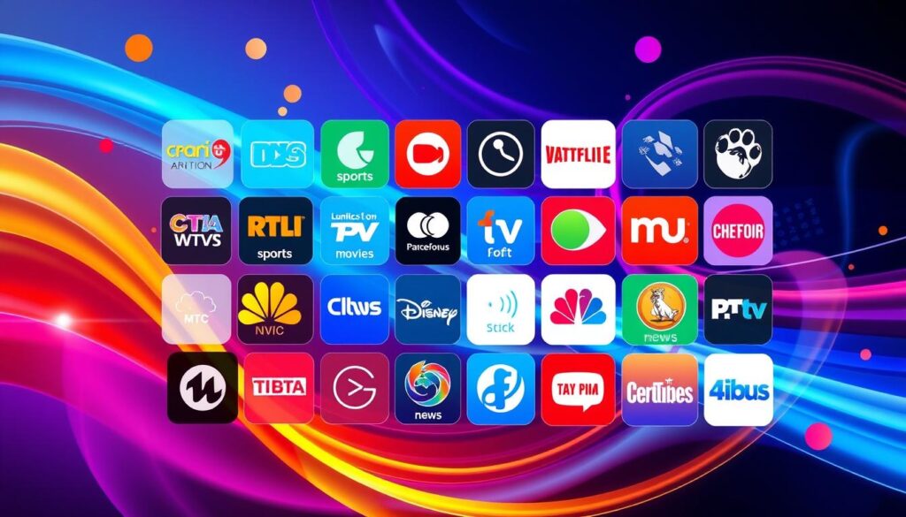 Variedade de canais IPTV Variedade de canais IPTV