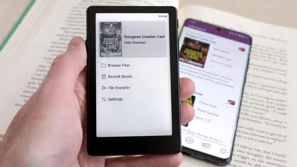 Leitores Xteink ganham acesso a livros grátis via Libby