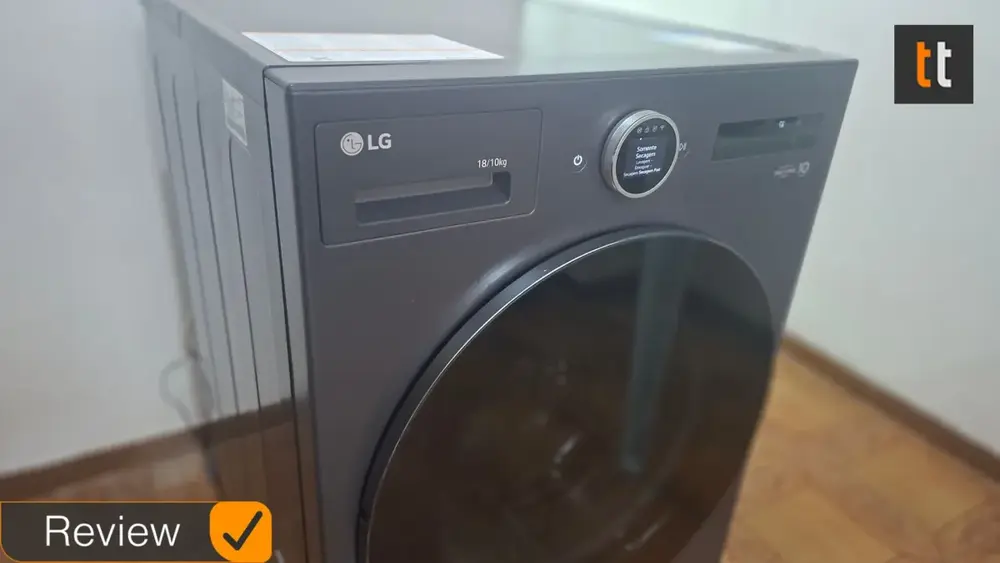 LG WD18GNTS6B: Testamos lava e seca com IA