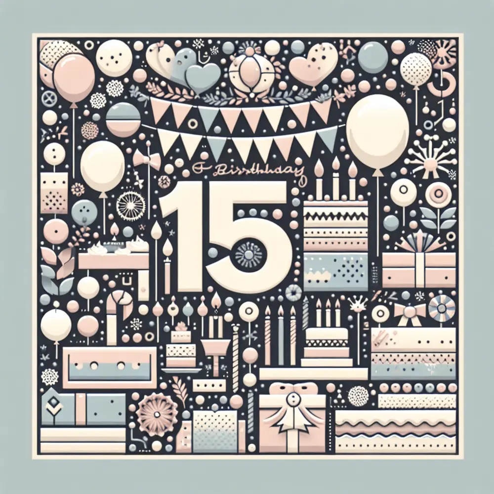 Mensagens para comemorar 15 anos de aniversário