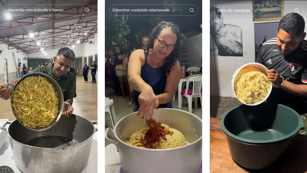 Trend do Macarrão: gincana viral nas redes