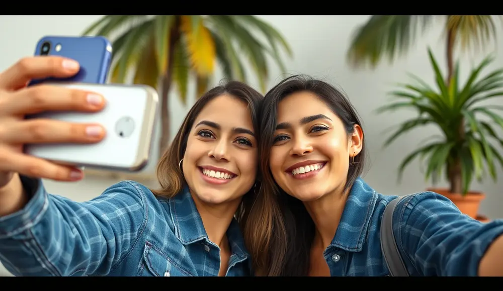 Viviane Araujo e Belo compartilham selfie durante gravações
