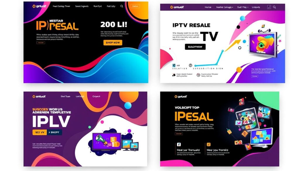 Templates de marketing para revenda iptv